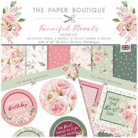 The Paper Boutique - Fanciful Florals Collection - 8 x 8 Paper Kit