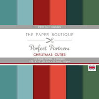 The Paper Boutique - Christmas Cuties Collection - Perfect Partners - 8 x 8 Colour Card Pack