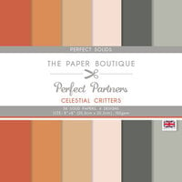 The Paper Boutique - Celestial Critters Collection - Perfect Partners - 8 x 8 Colour Card Pack