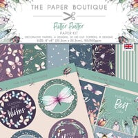 The Paper Boutique - Flitter Flutter Collection - 8 x 8 Paper Kit