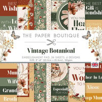 The Paper Boutique - Vintage Botanical Collection - 8 x 8 Embellishment Pad