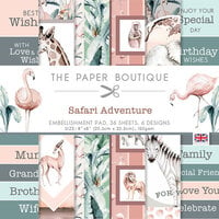 The Paper Boutique - Safari Adventure Collection - 8 x 8 Embellishment Paper Pad