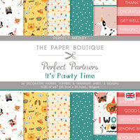 The Paper Boutiques - It's Pawty Time Collection - Perfect Partners - 8 x 8 Paper Pad - Medley