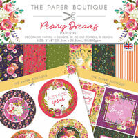 The Paper Boutique - Peony Dreams Collection - 8 x 8 Paper Kit