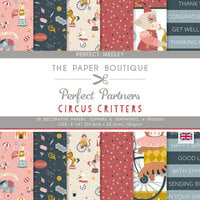 The Paper Boutique - Perfect Partners - Circus Critters Collection - 8 x 8 Paper Pad - Medley