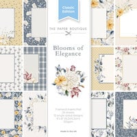 The Paper Boutique - Blooms Of Elegance Collection - 6 x 6 Frames and Inserts