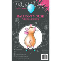 Pink Ink Designs - Clear Photopolymer Stamps - A7 - Balloon Mouse