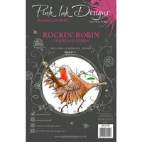 Pink Ink Designs - Christmas - Clear Photopolymer Stamps - Rockin Robin