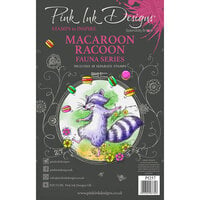 Pink Ink Designs - Clear Photopolymer Stamps - Macaroon Racoon