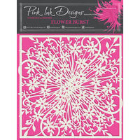 Pink Ink Designs - Stencils - 7 x 7 - Flower Burst