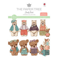 The Paper Tree - Family Bonds Collection - A6 Toppers - Papa and Baby Bear