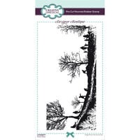 Creative Expressions - Designer Boutique Collection - Christmas - DL Pre-Cut Mounted Rubber Stamps - Slimline - Snow Days