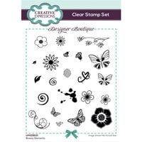 Creative Expressions - Designer Boutique Collection - Clear Photopolymer Stamps - Breezy Elements