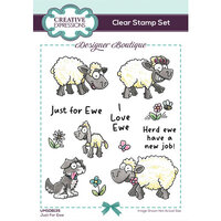Creative Expressions - Designer Boutique Collection - Clear Photopolymer Stamps - Just For Ewe