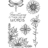 Creative Expressions - Designer Boutique Collection - Clear Photopolymer Stamps - Sweet Sunflowers