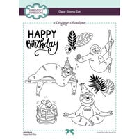 Creative Expressions - Designer Boutique Collection - Clear Photopolymer Stamps - Happy Sloth Day