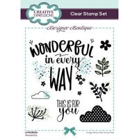 Creative Expressions - Designer Boutique Collection - Clear Photopolymer Stamps - Wonderful
