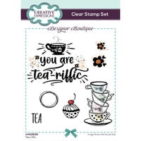Creative Expressions - Designer Boutique Collection - Clear Photopolymer Stamps - Tea-riffic