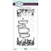 Creative Expressions - Designer Boutique Collection - Christmas - Pre-Cut Mounted Rubber Stamps - Festive Trail