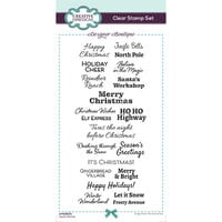 Creative Expressions - Designer Boutique Collection - Christmas - Clear Photopolymer Stamps - Joyful Wishes