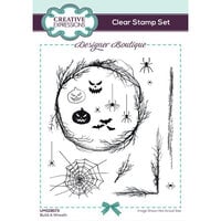 Creative Expressions - Designer Boutique Collection - Halloween - Clear Photopolymer Stamps - Build A Wreath
