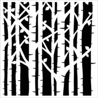 The Crafter's Workshop - 12 x 12 Stencils - Birch Trees