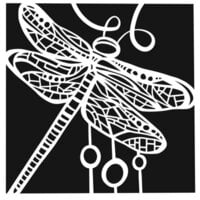 The Crafter's Workshop - 6 x 6 Stencil - Dragonfly Dance