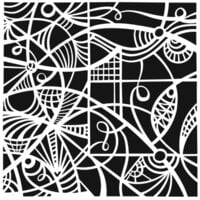 The Crafter's Workshop - 6 x 6 Stencil - Patterned Glass