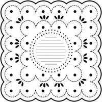 The Crafter's Workshop - 12 x 12 Doodling Templates - Dotted Scallop