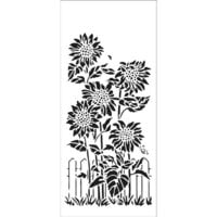 The Crafter's Workshop - Stencils - Slimline - Sunflower Friends