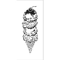 The Crafter's Workshop - Stencils - Slimline - Ice Cream Cone