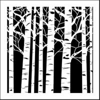 The Crafter's Workshop - 12 x 12 Stencils - Aspen Trees