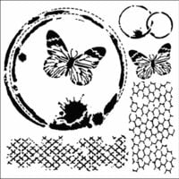 The Crafter's Workshop - 6 x 6 Stencils - Mini Butterfly Collage