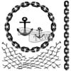 The Crafters Workshop - 6 x 6 Doodling Templates - Mini Nautical Chains