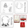 The Crafter's Workshop - 6 x 6 Layering Stencils - 3-in-1 - Snowglobe