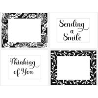 The Crafter's Workshop - 4-in-1 Layering Stencils - 8.5 x 11 Sheet - A2 Sunflower Vines Frames