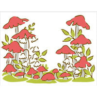 The Crafter's Workshop - 4-In-1 Layering Stencils - Mushroom Forest