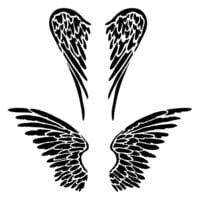 The Crafter's Workshop - 6 x 6 Stencils - Mini Angel Wings