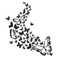 The Crafter's Workshop - 6 x 6 Stencils - Butterfly Trail