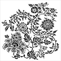 The Crafter's Workshop - 6 x 6 Doodling Templates - Asian Floral