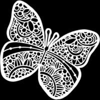 The Crafter's Workshop - 6 x 6 Stencils - Sunny Butterfly