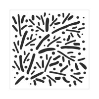 The Crafter's Workshop - 6 x 6 Stencils - Scattered Branches
