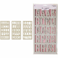 The Girls Paperie - On Holiday Collection - Chipboard Alphabet - Display Letters, CLEARANCE