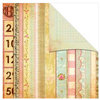 The Girls Paperie - Vintage Whimsy Collection - 12 x 12 Double Sided Paper - Bits and Pieces, BRAND NEW