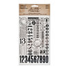 Tim Holtz - Idea-ology Collection - Remnant Rubs - Numbers