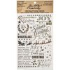Advantus - Tim Holtz - Idea-ology Collection - Christmas - Remnant Rubs - Gilded Holidays