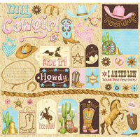 Creative Imaginations - Cowgirl Collection by Debbie Mumm - 12 x 12 Cardstock Stickers - Cowgirl