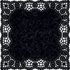 Creative Imaginations - Narratives by Karen Russell Collection - 12 x 12 Die Cut Paper - Black Doily