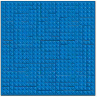 Creative Imaginations - Lego Classic Collection - 12 x 12 Embossed Paper - Blue Brick