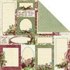 Creative Imaginations - Night Divine Collection - Christmas - 12 x 12 Double Sided Paper - Holiday Notes, BRAND NEW